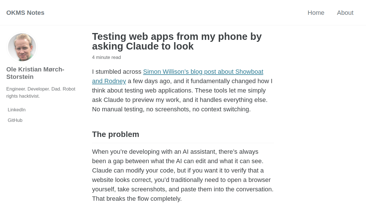 Screenshot of this blog post taken by Claude using Playwright